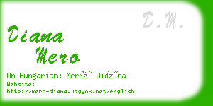 diana mero business card